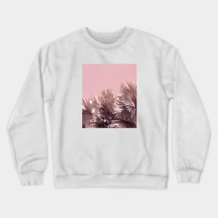 Palm trees - pink - nature photography Crewneck Sweatshirt